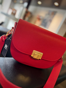 BOLSO DE PIEL ROJO